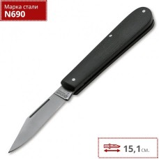 Нож BOKER BARLOW BURLAP MICARTA BLACK BK111943